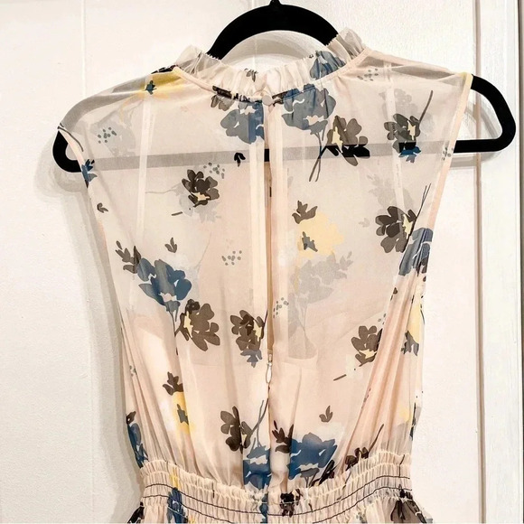 Self-Portrait pink floral ruffle tiered mini dress size 4 - Picture 9 of 13